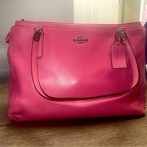 Pink Leather Coach Purse